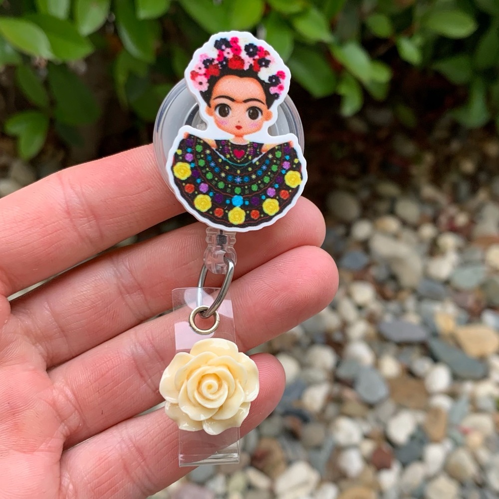 Frida Kahlo Badge Holder